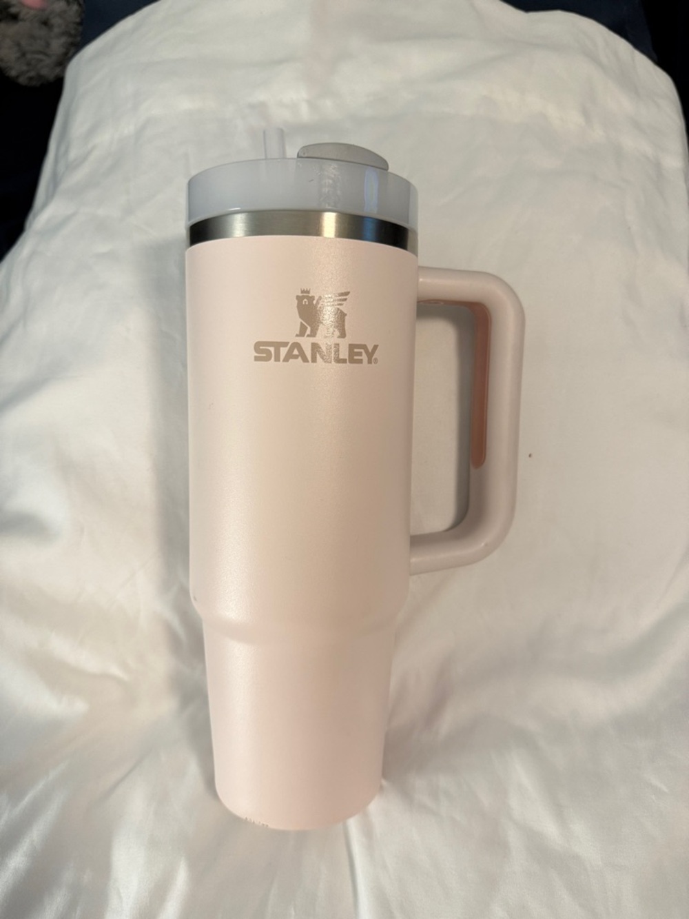 Stanley Light Pink Travel Mug with Handle